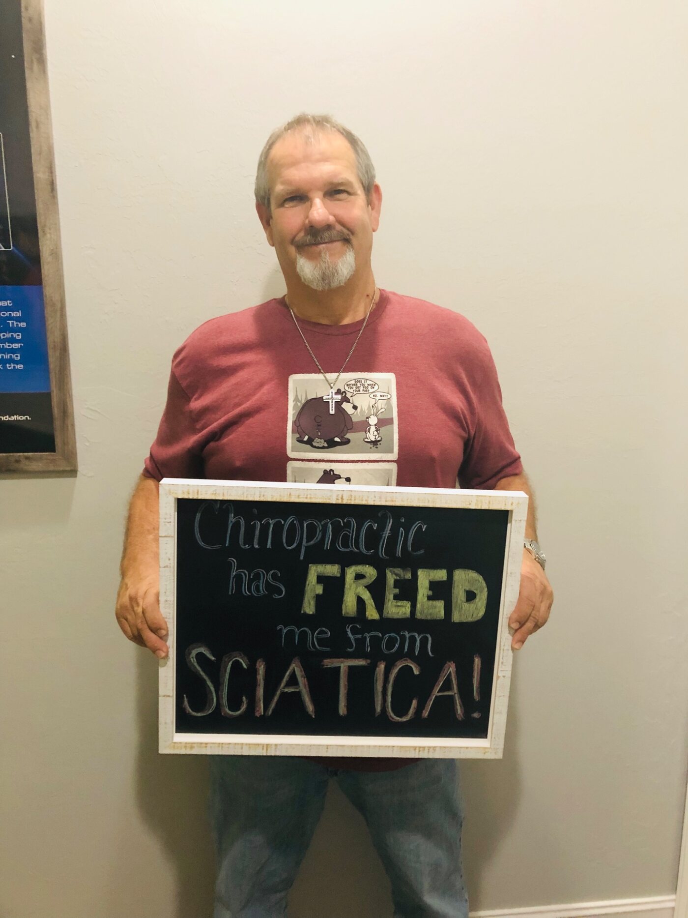An Experience Health & Wellness Center patient sharing how care freed them from sciatica