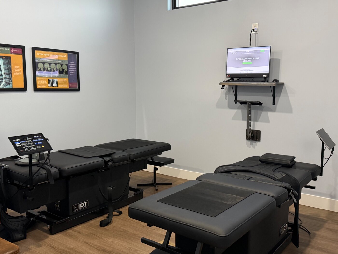 The Hill DT spinal decompression room at Experience Health & Wellness Center