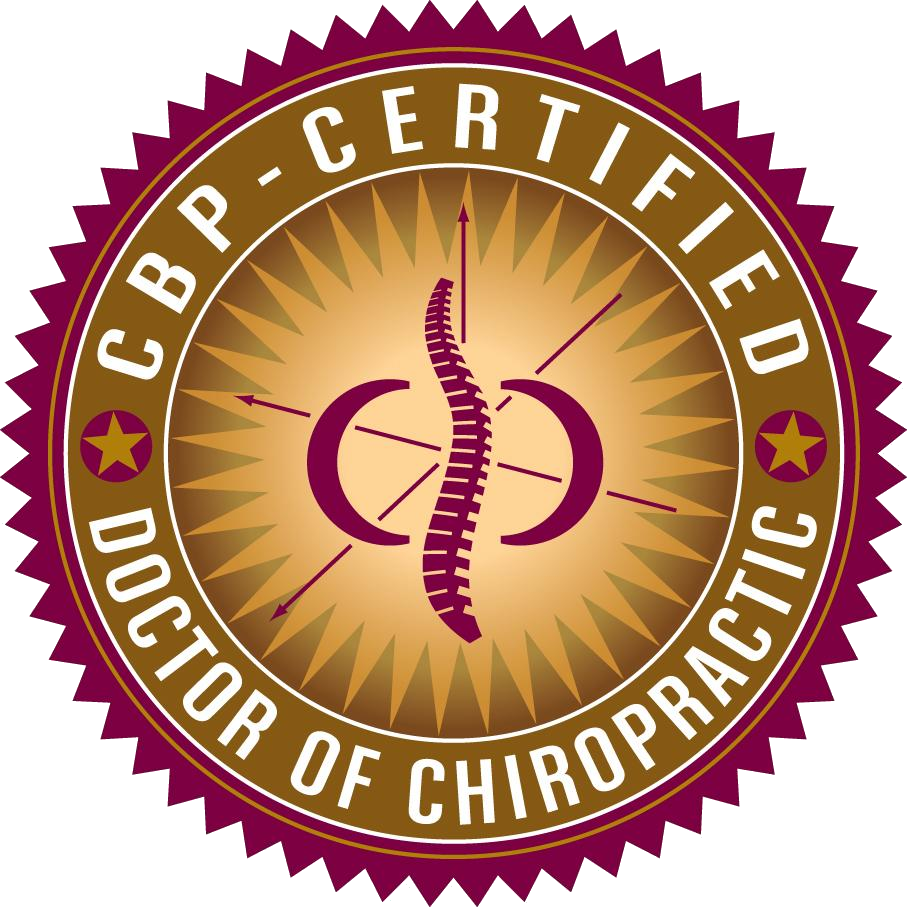 CBP-Certified Doctor of Chiropractic seal