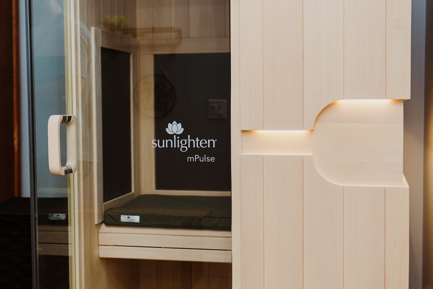 The Sunlighten infrared sauna at Contrast Haven